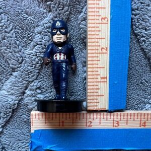 Avengers Captain America Cup Topper Figure 2019 Marvel Studios Collectible Blue